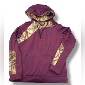 HUNTWORTH - Fleece Lined Hoodie Purple/Camo‎ sweatshirt - Size M